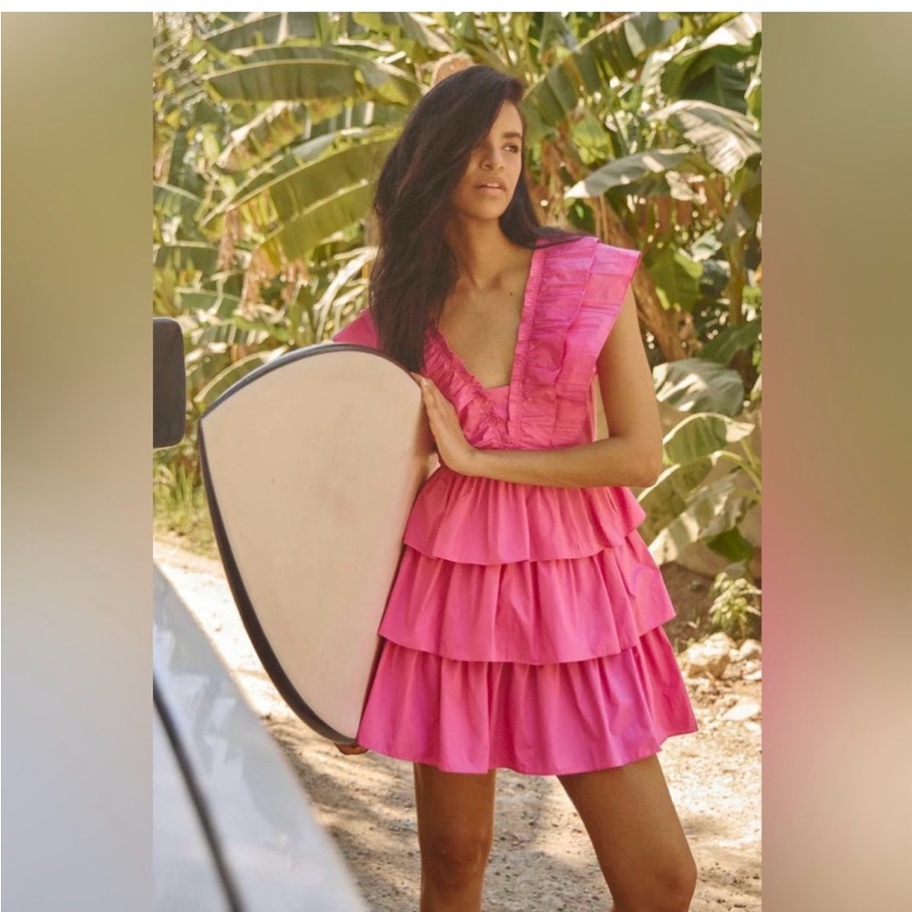NWT Hunter Bell Pamela dress in Azalea Pink - size 8 - Picture 3 of 3